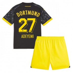 Lacne Dětský Futbalové dres Borussia Dortmund Karim Adeyemi #27 2023-24 Krátky Rukáv - Preč (+ trenírky)